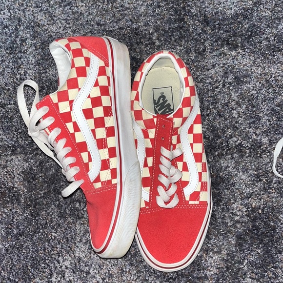 Vans Shoes - Red Checkered Vans
